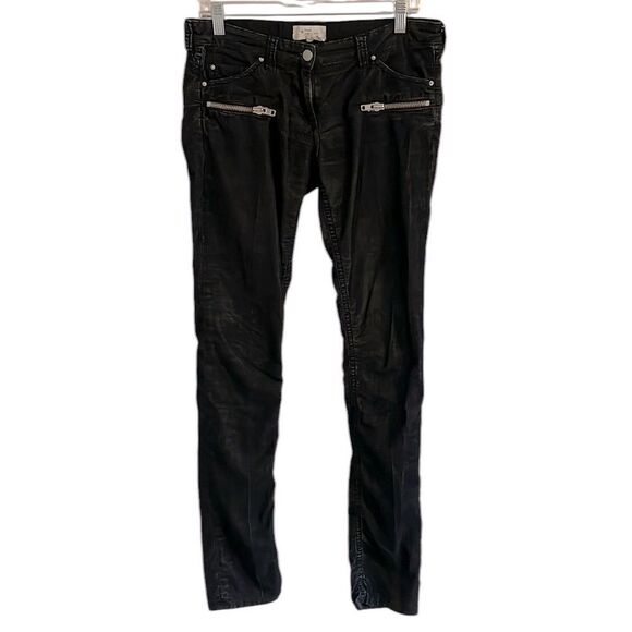 Isabel Marant Etoile 1501 Corduroy Low Rise Pants Women’s Size 4 Y2K Black - Picture 2 of 8